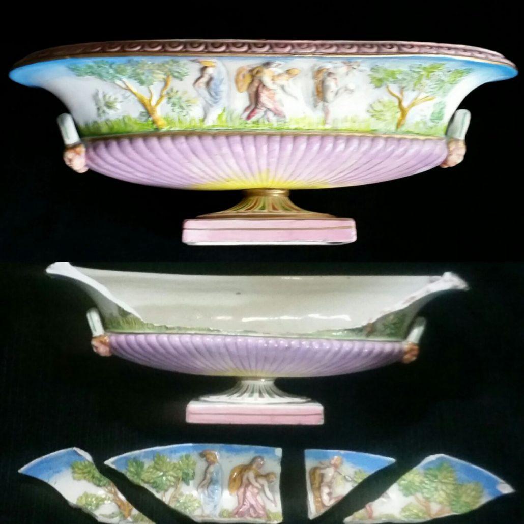 restauração de porcelana capo di monte