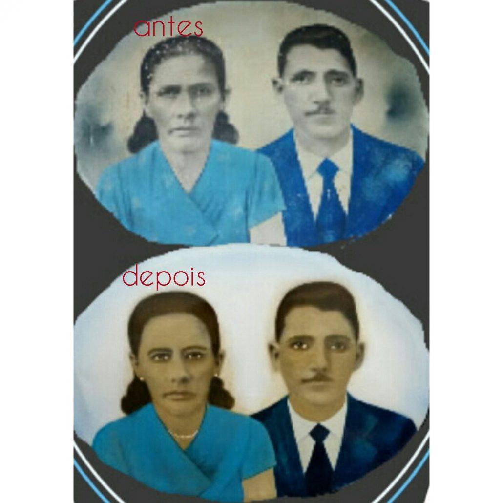 restauração de fotografia pintada